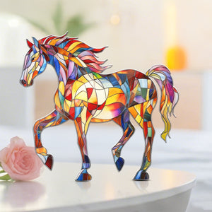 Colorful Horse Acrylic Plaque - Gift For Horse Lovers