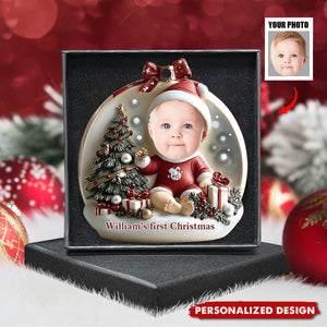 Baby's First Christmas - Personalized Newborn Acrylic Ornament