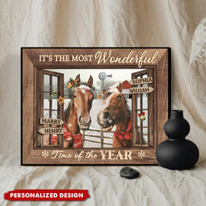 It’s Wonderful Time Of The Year -Personalized Family Member Christmas Poster