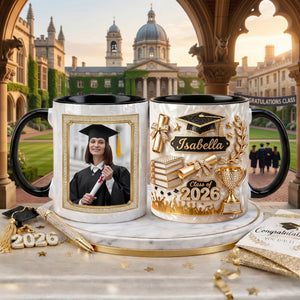 Personalized Graduation 3D Effect Coffee Mug - Gift For Graduate