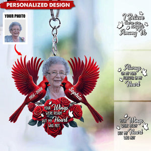 I Believe There Are Angels Among Us-Personalized Acrylic Keychain