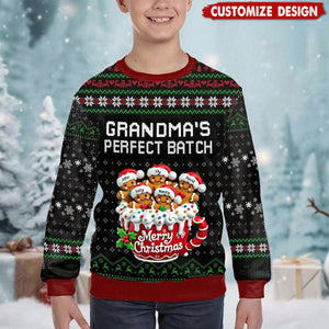 Celebrate the Holiday Season - Personalized Ugly Sweatshirt - Gift for Grandparents