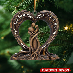 Heart Of The Trees - Personalized Couple Christmas Ornament