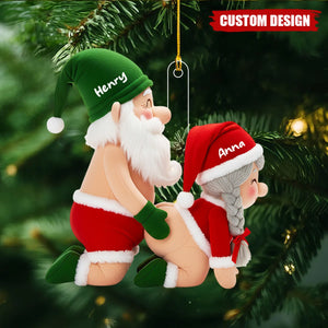 Personalized Old Couple Christmas Ornament - Gifts For Couple