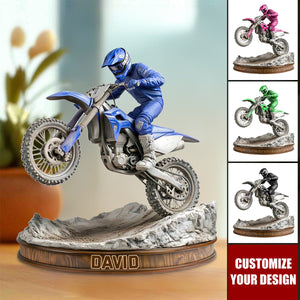 Ride Or Die - Personalized Dirt Bike Custom Shaped Acrylic Plaque