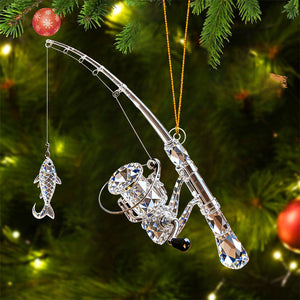 Personalized Fishing Rod Christmas Ornament-Gift For Fishing Lover