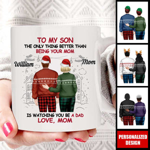 Happy To See You Become A Dad - Personalized Custom Coffee Mug