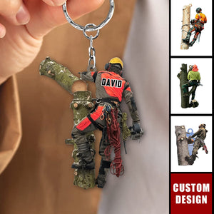 Personalized Arborist Keychain- New Release