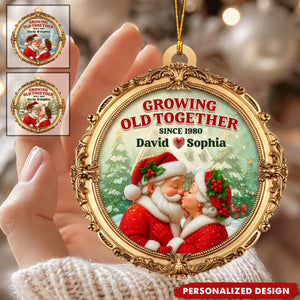 Growing Old Together-Personalized Couple Christmas Ornament-Anniversary Gift