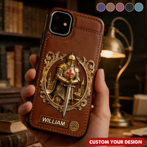 Knight Of God - Personalized Wallet Phone Case