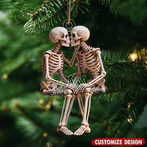 You & Me We Got This - Personalized Skull Couple Acrylic Ornament
