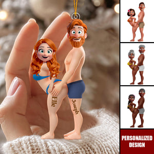 Personalized Naughty Couple Acrylic Ornament-Gift For Couples
