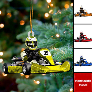 Personalized Race Car Ornament-Gift For Race Car Lovers