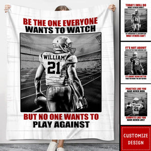 Personalized American Football Blanket - Gift For American Football Player