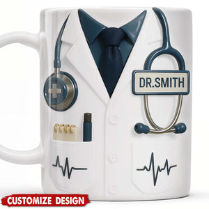 Professional Medical - Themed Design - Personalized Coffee Mug - Gift for Doctors