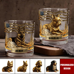 Any Dog Breeds, Personalized Dog Whiskey Glass, Gift For Dog Lovers