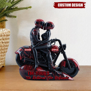 I'm Your No Returns Or Refunds - Personalized Biker Custom Shaped Acrylic Plaque