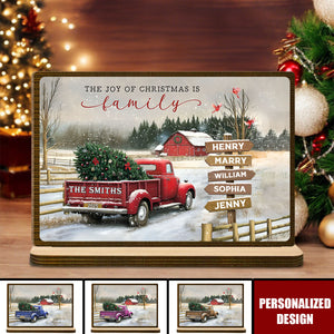 Personalized Family Farm Christmas Truck Plaque-Gifts For Truck Lover
