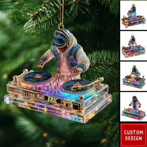 Personalized DJ Booth Design Ornament- Gift For DJ Lovers