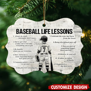 Personalized Baseball Kid Boy Ornament - Gift For Baseball Lovers