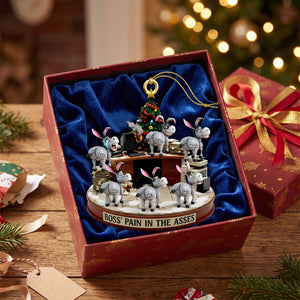 Fun Donkey Coworkers Ornament, Personalized Gifts For Boss