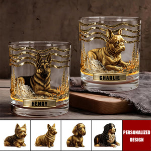 Personalized Dog Whiskey Glass, Gift For Dog Lovers