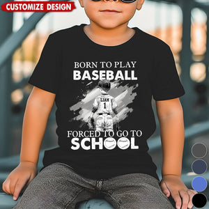 Funny Personalized Back To School Baseball Boy T-shirt - Gift For Baseball Lovers
