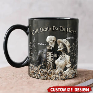 Till Death Do Us Part - Personalized Couple Mug - Gift For Husband,Wife,Anniversary