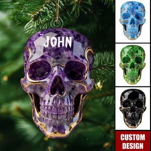 Beautiful Skull - Personalized Skull Christmas Ornament