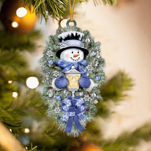 A Warm Winter Welcome snowman Christmas Acrylic Ornament - 2024 New Release