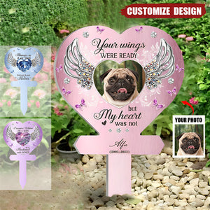 My Mind Still Talks To You - Personalized Acrylic Photo Garden Stake