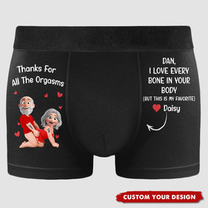 I Love Every Bone In Your Body But This Is My Favorite - Personalized Men's Boxer Briefs