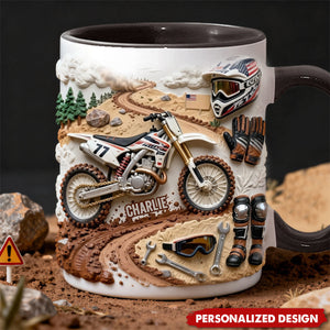 Cool Dirt Bike,Motocross-Personalized Dirt Bike Mug