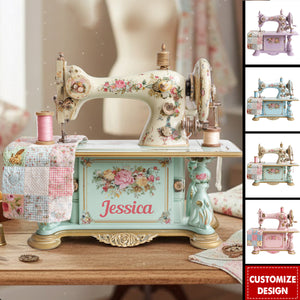 Sewing Makes Me Happy - Personalized Sewing Custom Shaped Acrylic Plaque