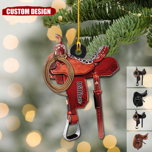 2024 New Release Personalized Horse Saddle Christmas Ornament-Gifts For Horse Lover