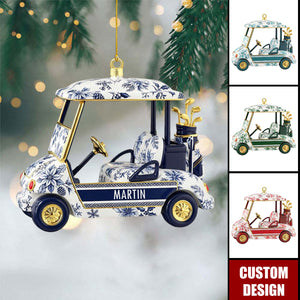 Personalized Golf Cart Christmas Ornament - Gifts For Golf Lovers