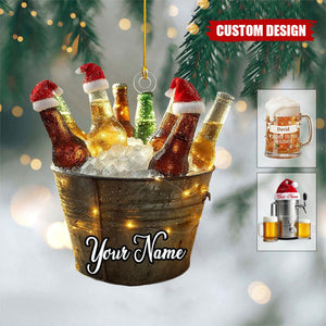 Personalized Beer Christmas Ornament - Unique Holiday Gift for Beer Lover