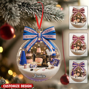 Personalized Sewing Ornament - Gift For Sewing Lovers