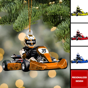 Personalized Race Car Ornament-Gift For Race Car Lovers
