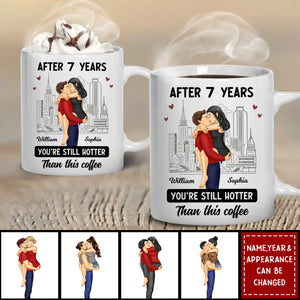 Couple After Years Hotter Than This Coffee - Personalized Mug