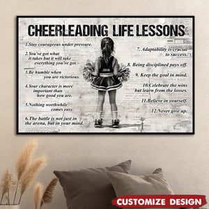 Personalized Cheerleading Kid Poster - Gift For Cheerleader, Cheerleading Lovers