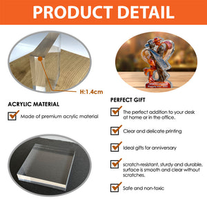 And They Lived Happily Ever After - Personalized Cowgirl Cowboy Couple Acrylic Plaque