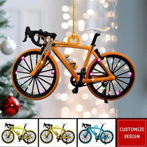 Personalized Bicycle Christmas Ornaments - Gift For Bicycle Rider - 2024 New Release