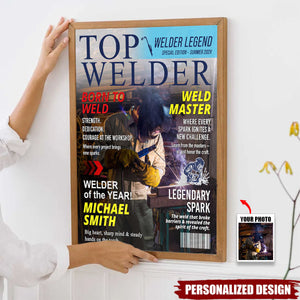Personalized Welder Magazine Poster-Gift for Welders