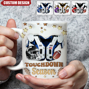 Personalized American Football Coffee Mug - Gift for American Football Lovers