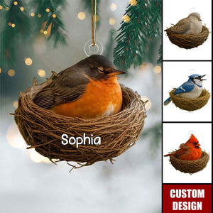 Personalized Christmas Ornament For Bird Lovers