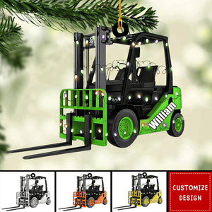 Personalized Forklift Truck Christmas Ornament - 2024 New Release