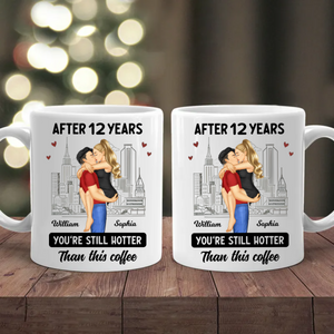 Couple After Years Hotter Than This Coffee - Personalized Mug