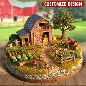 Farmhouse Acrylic Plaque - Personalized Gifts For Farmers