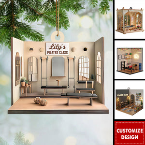 Personalized Pilates Studio Christmas Ornament Gift For Pilates Teacher Or Enthusiast